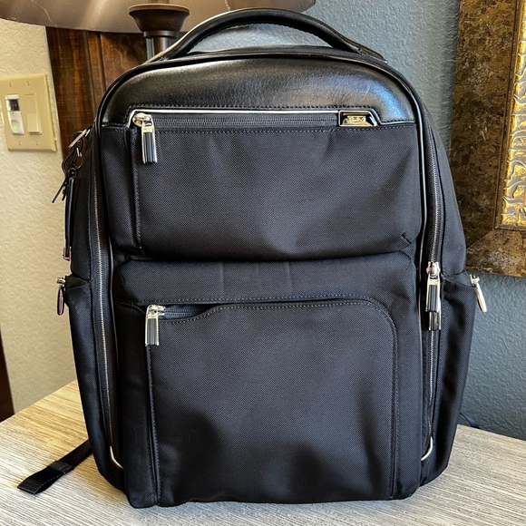 Tumi Other - Tumi Arrive Bradley Black Nylon & Leather Travel Backpack 🟣FINAL PRICE🟣